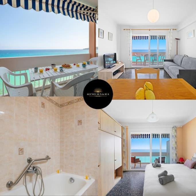 Le Panorama -Vue Exceptionnelle - Dernier Etage - Front De Mer マントン エクステリア 写真